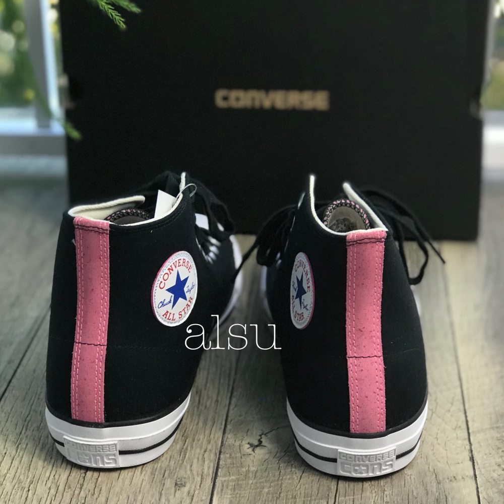 Converse Ctas Pro HI Black Pink Glow M AUTHENTIC - Picture 4 of 7